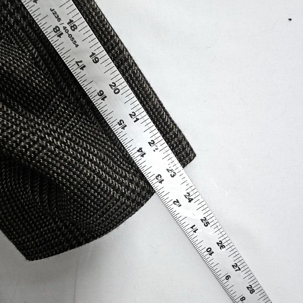 Jos. A. Bank Executive Collection Brown Glen Plaid Wool Blazer Sport Coat 48R